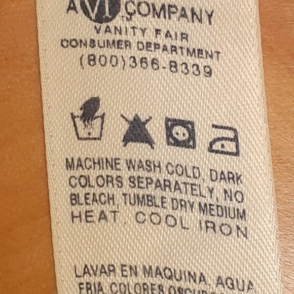 Vintage Vanity Fair Women's Short Sleeve Nylon Pajama Set Blue Size M - Picture 6 of 12